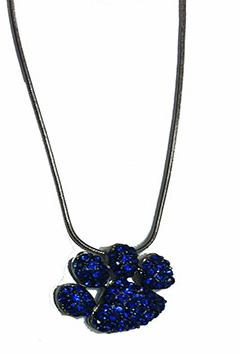 Paw Necklace blue