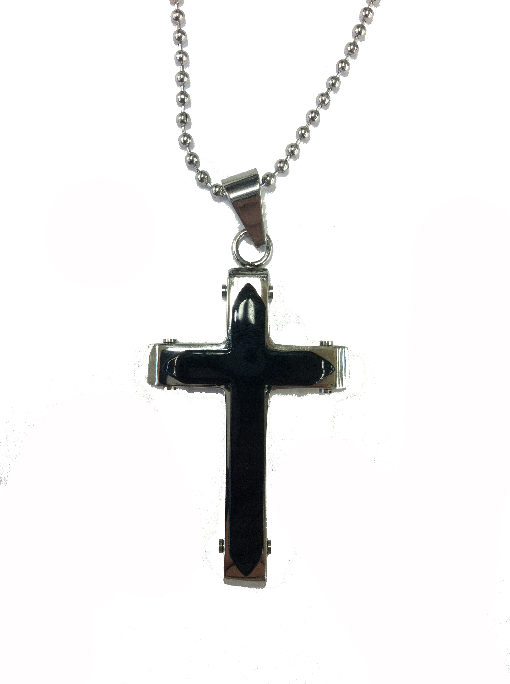 Stainless Steel Cross and necklace