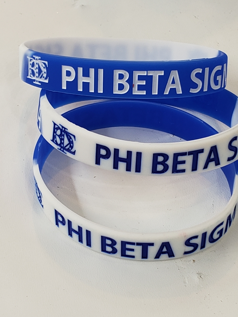 Phi beta Sigma Silicone bracelet