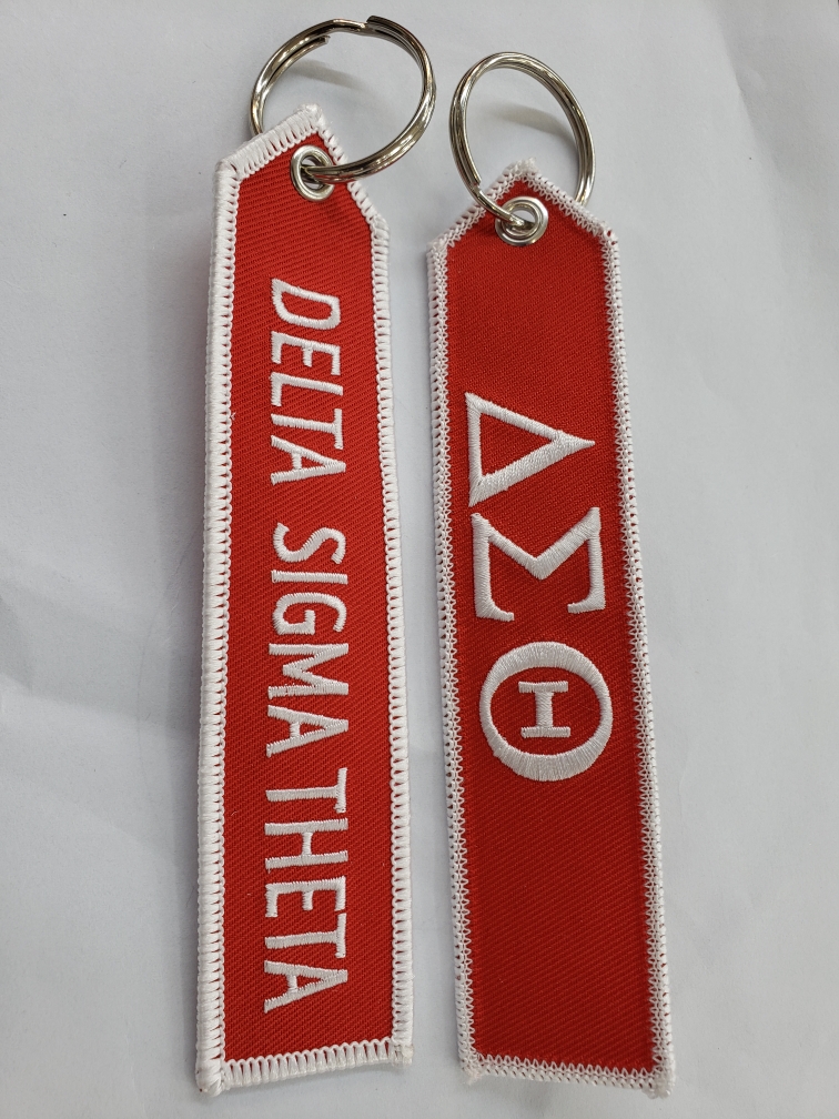 Key chain embroidered