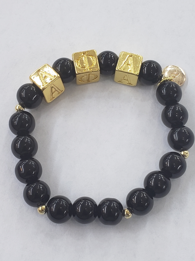 Alpha Phi alpha bead bracelet