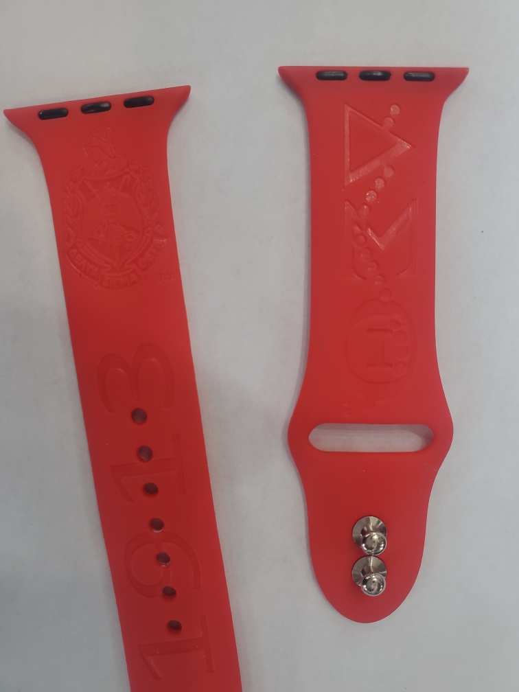 Apple watch band embosed