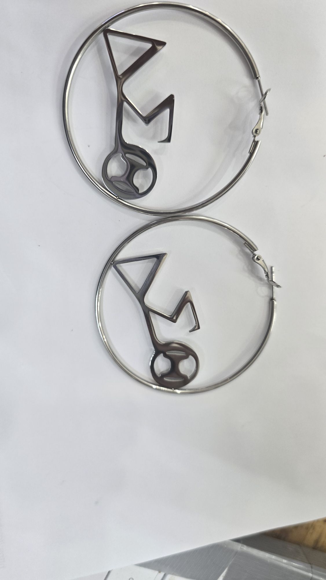 Earring S.steel hoops
