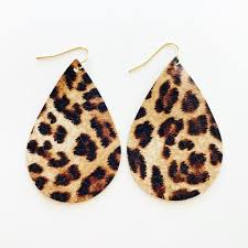 leopard print  Earring
