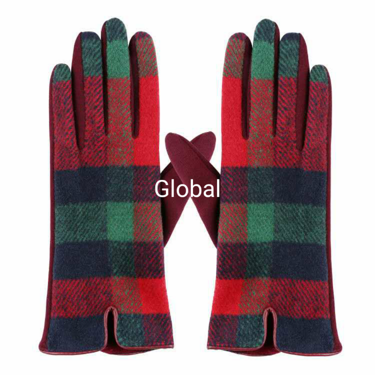 Buffalo plaid Gloves
