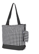 Hounds tooth tote bag